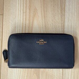 Navy Blue Coach Wallet